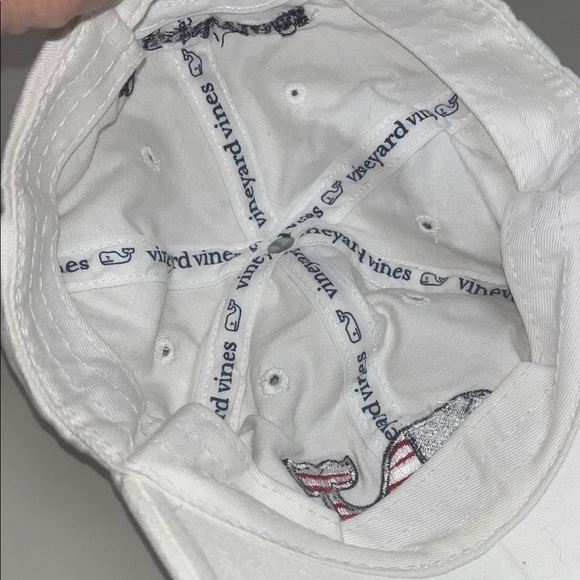 Vineyard Vines White Cap with Flag Whale Logo main image 6